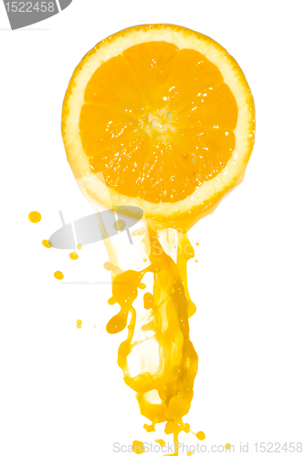 Image of orange juice splash