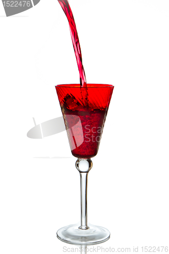 Image of pouring red wine 