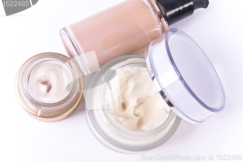 Image of creams and makeup