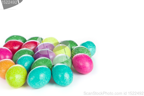 Image of easter eggs isolated