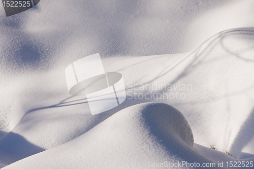 Image of fresh snow in the mountains