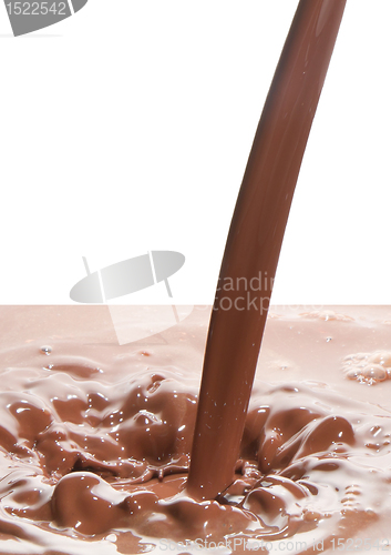 Image of pouring chocolate