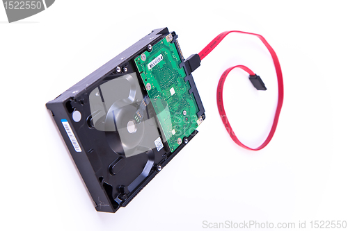 Image of serial ATA hard drive isolated