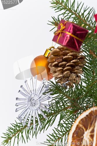 Image of Christmas tree decorated