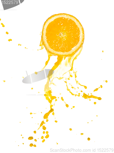 Image of orange juice splash