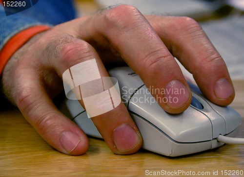 Image of Hand on the mouse