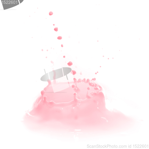 Image of strawberry milk splash