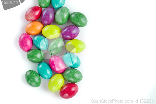 Image of easter eggs isolated