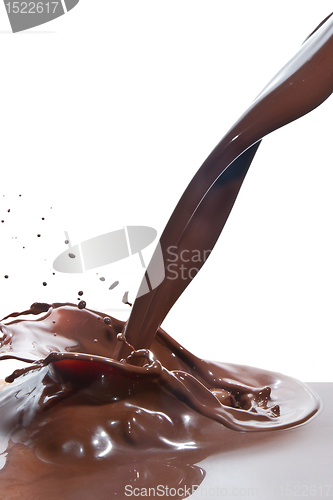 Image of pouring chocolate