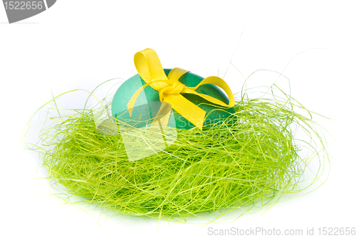 Image of easter egg in nest
