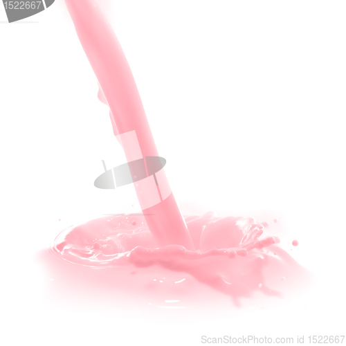 Image of strawberry milk splash