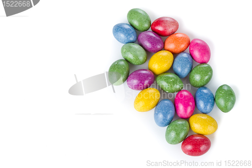 Image of easter eggs isolated