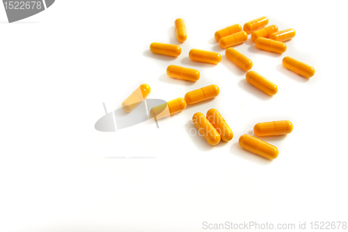 Image of pills on white background