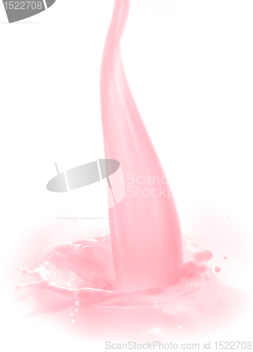 Image of strawberry milk splash