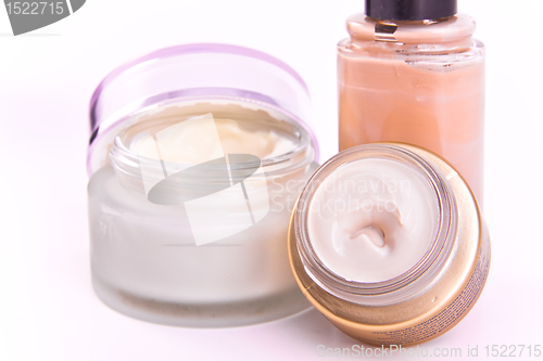 Image of creams and makeup