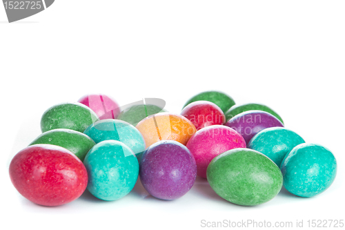 Image of easter eggs isolated