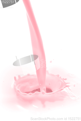 Image of strawberry milk splash