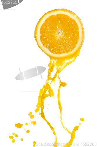 Image of orange juice splash