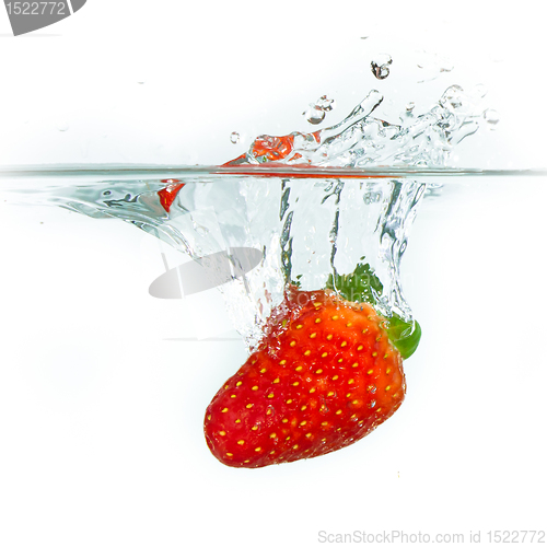 Image of strawberry in the water