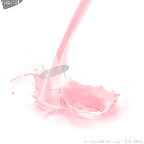 Image of strawberry milk splash