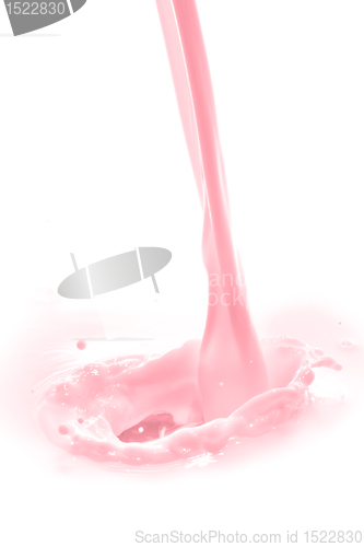 Image of strawberry milk splash