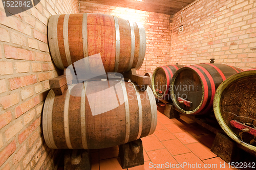 Image of wine barrels