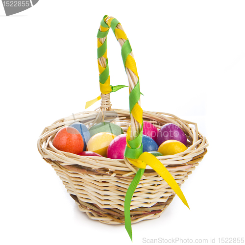 Image of easter eggs in basket
