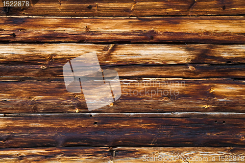 Image of weathered old brown wooden texture