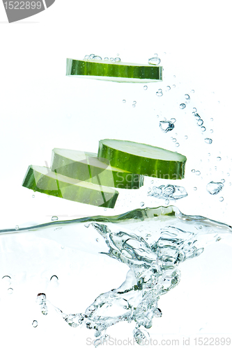 Image of cucumber in water