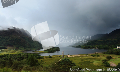 Image of panoramic view around Glenfinnan Monument