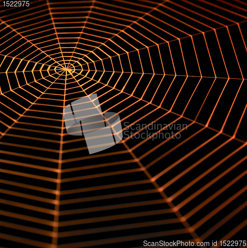 Image of painted spiderweb