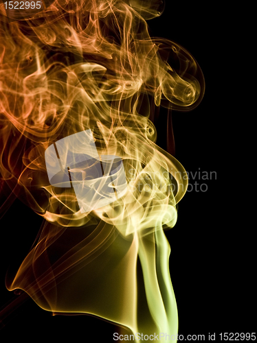 Image of colorful smoke detail