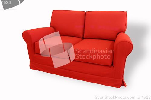 Image of little red sofa