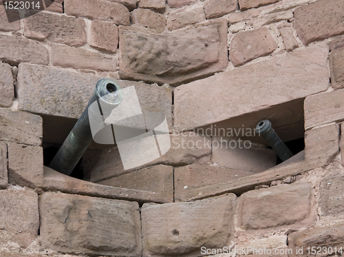 Image of cannons at Haut-Koenigsbourg Castle