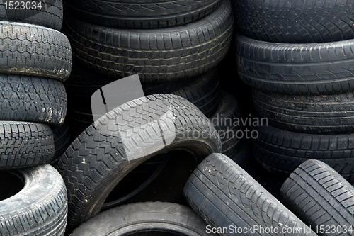 Image of old tires detail