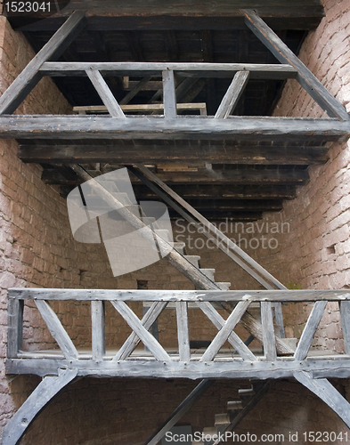 Image of stairway at Haut-Koenigsbourg Castle