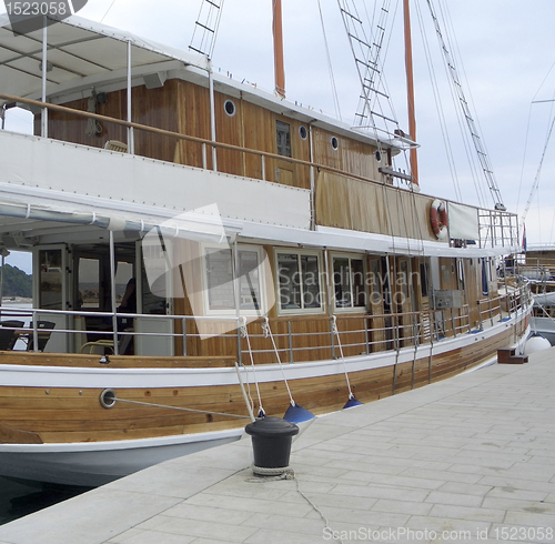 Image of wooden ship in Croatia