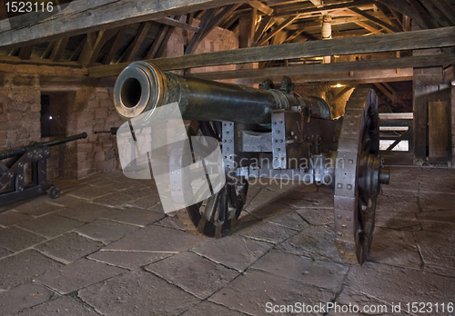 Image of cannon in Haut-Koenigsbourg Castle