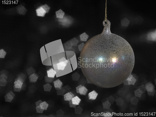 Image of translucent multicolored Christmas bauble