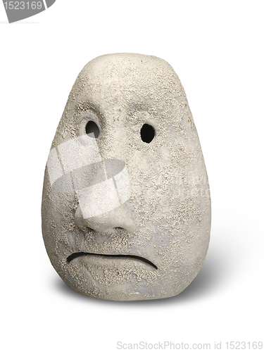 Image of sad ceramic head