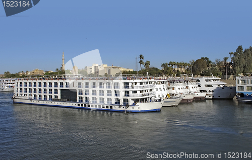 Image of passenger ships on River Nile