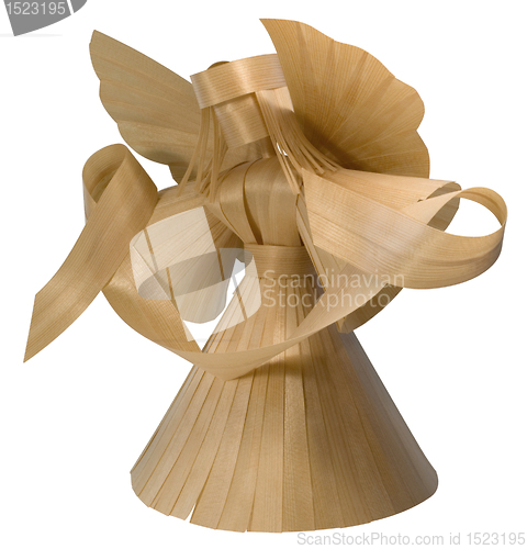 Image of wooden angel sculpture