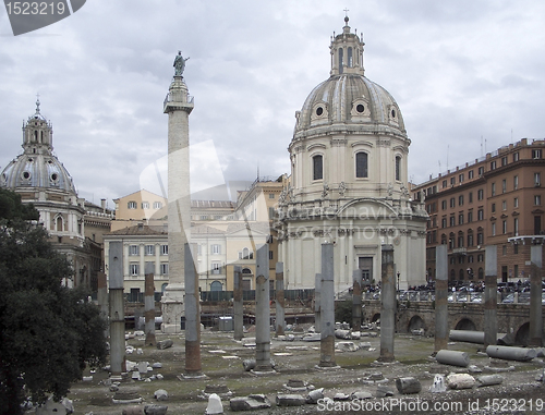 Image of Trajans Column and Santa Maria di Loreto