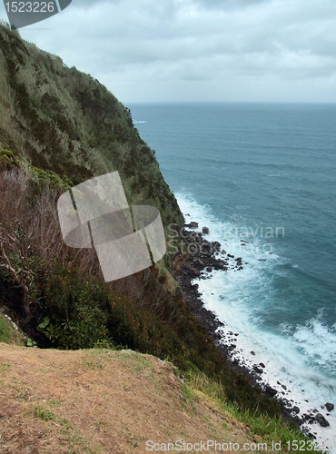 Image of cliffy coastal scenery at the Azores