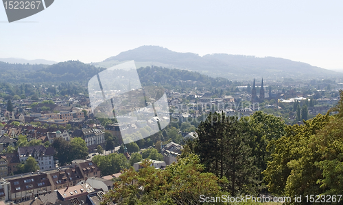 Image of aerial view of Freiburg im Breisgau