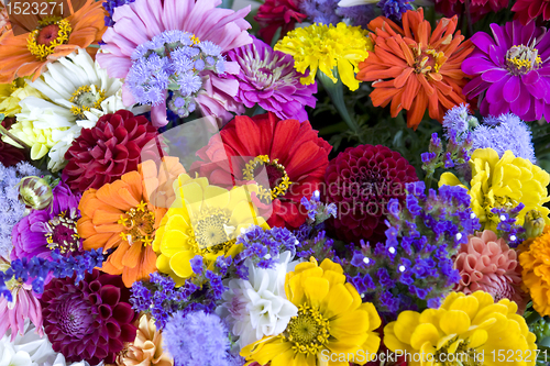 Image of colorful bunch of flowers