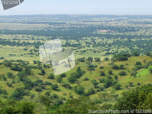 Image of aerial view of the Kabwoya Wildlife Reserve