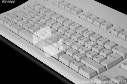 Image of key pad on black detail