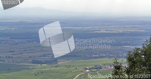 Image of aerial view near Haut-Koenigsbourg Castle in France