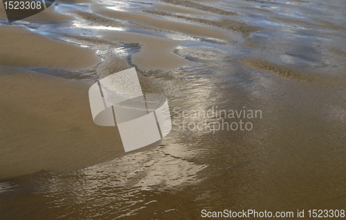 Image of ebb tide beach scenery